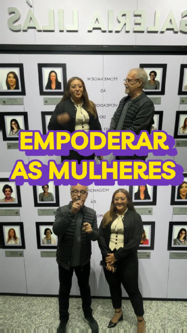 Vereador Ricardo Teixeira e Catarina Teixeira na Câmara de Arujá