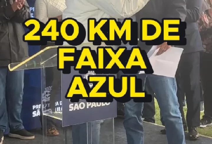
  Presidente Ricardo Teixeira: 240 km de faixa azul