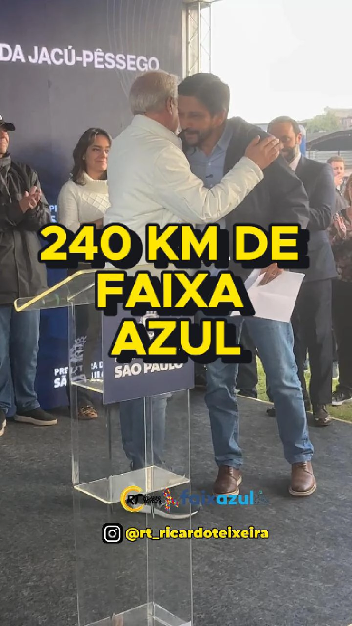 Presidente Ricardo Teixeira: 240 km de faixa azul