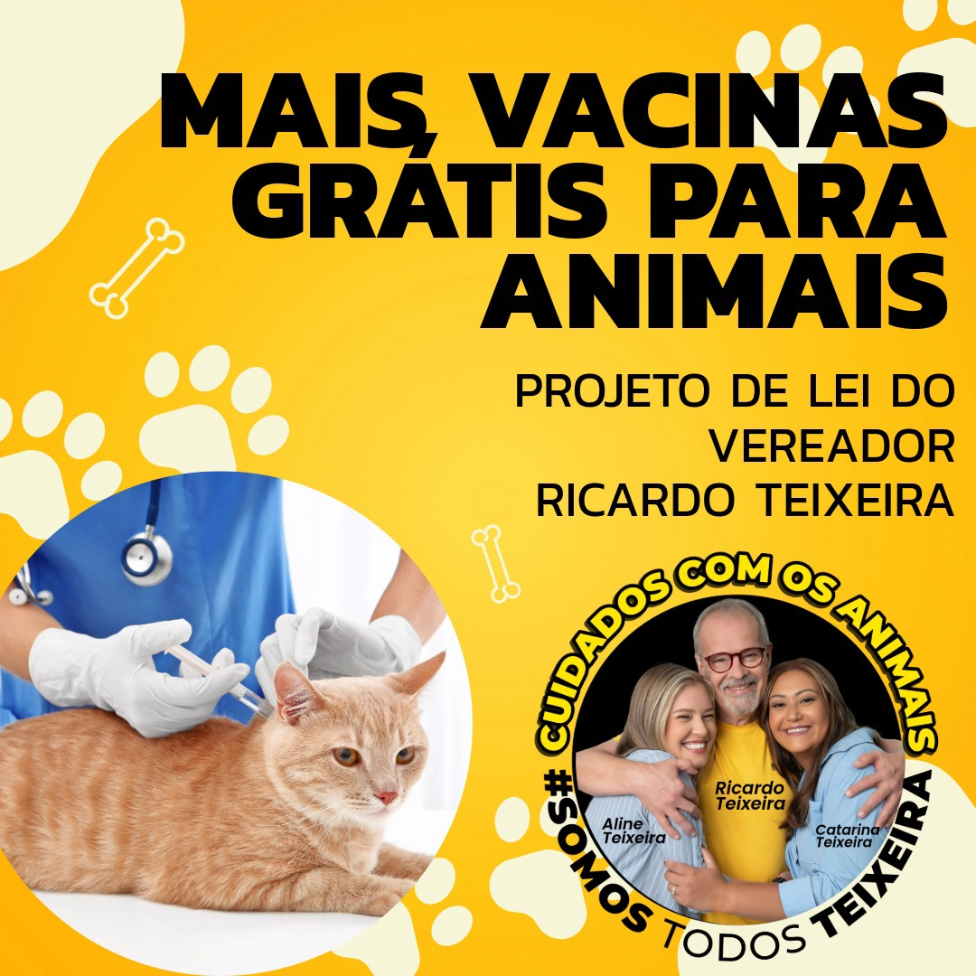 PL 658/2022 – Mais vacinas grátis para animais