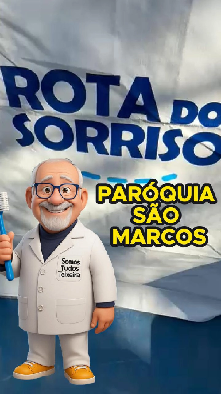 Vereador Ricardo Teixeira: dentista e cinema de graça na Paróquia São Marcos