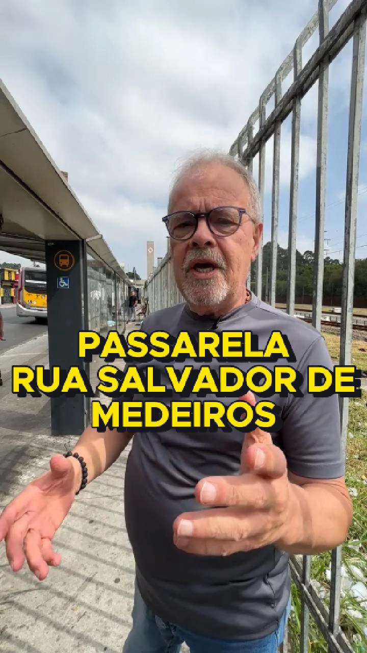 Vereador Ricardo Teixeira: Passarela CPTM