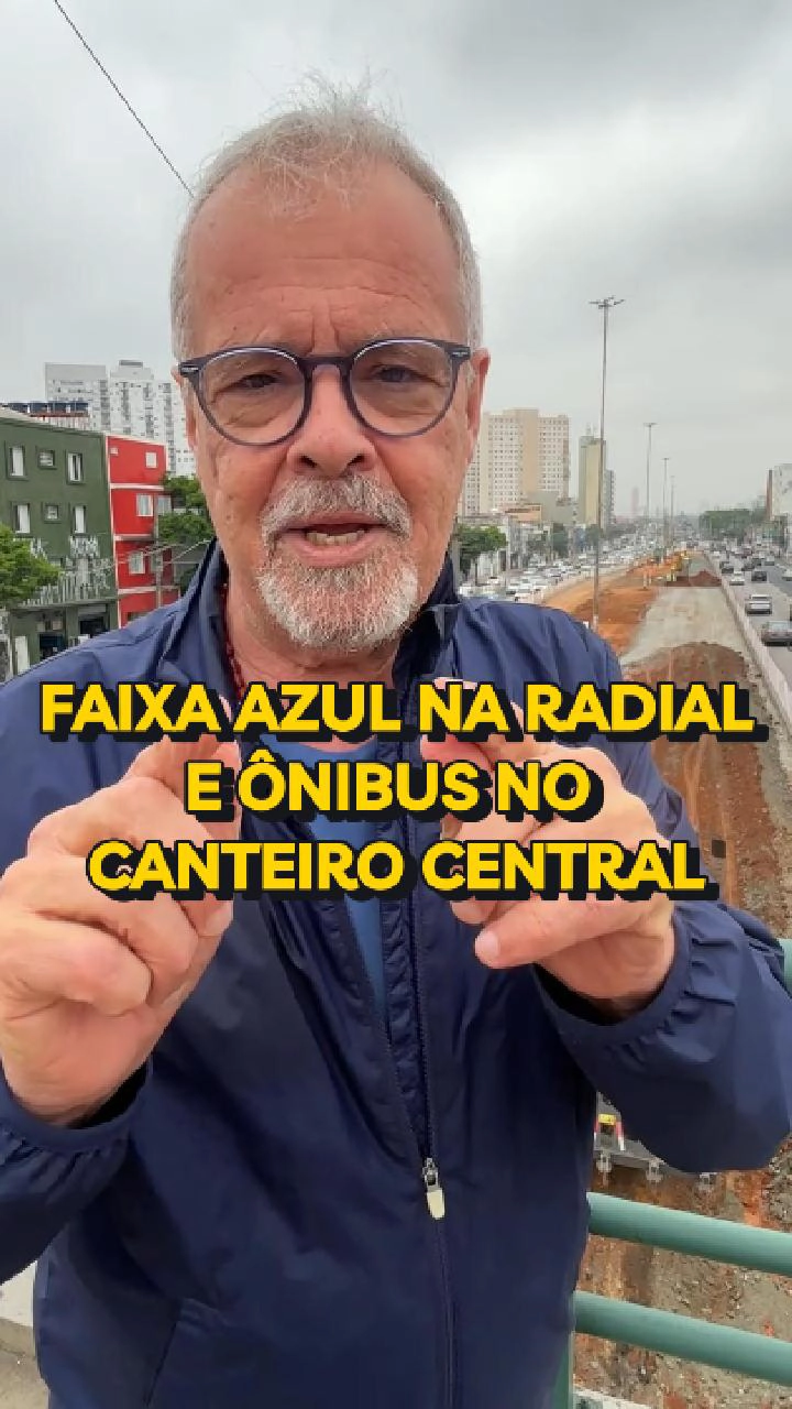 Vereador Ricardo Teixeira: Faixa Azul e BRT na Radial