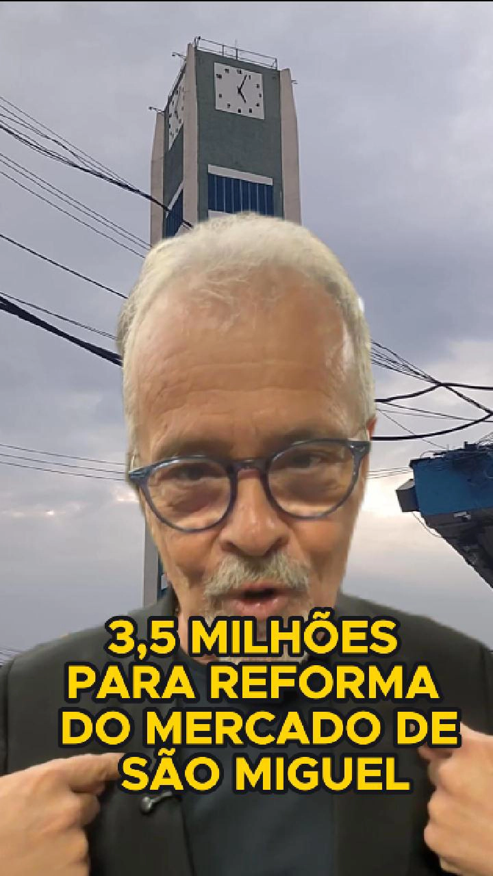 Vereador Ricardo Teixeira: 3,5 milhões para o Mercadão de São Miguel