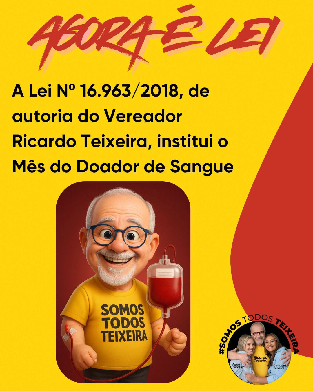 Lei 16.693/2018 – Mês do Doador de Sangue