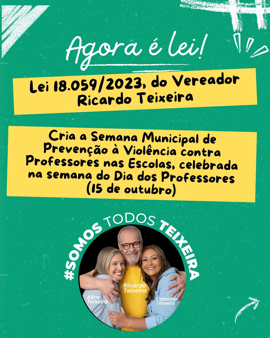 Lei 18.059/2023 – Semana de Prevenção à Violência contra professores