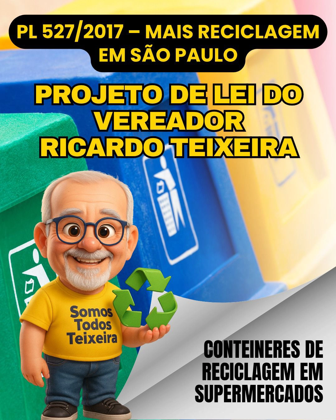 PL 527/2017 – Contêineres de reciclagem em supermercados