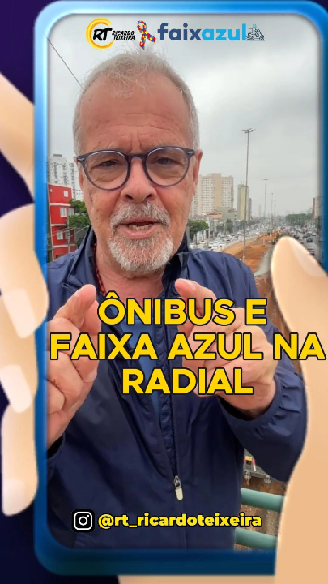 Vereador Ricardo Teixeira: Ônibus e Faixa Azul na Radial