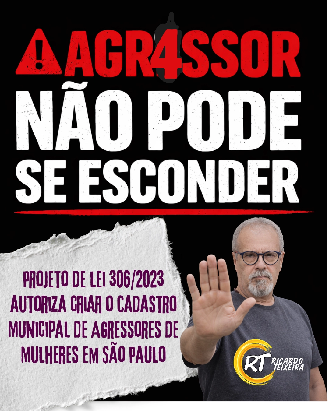 PL 306/2026 – Agressor não pode se esconder