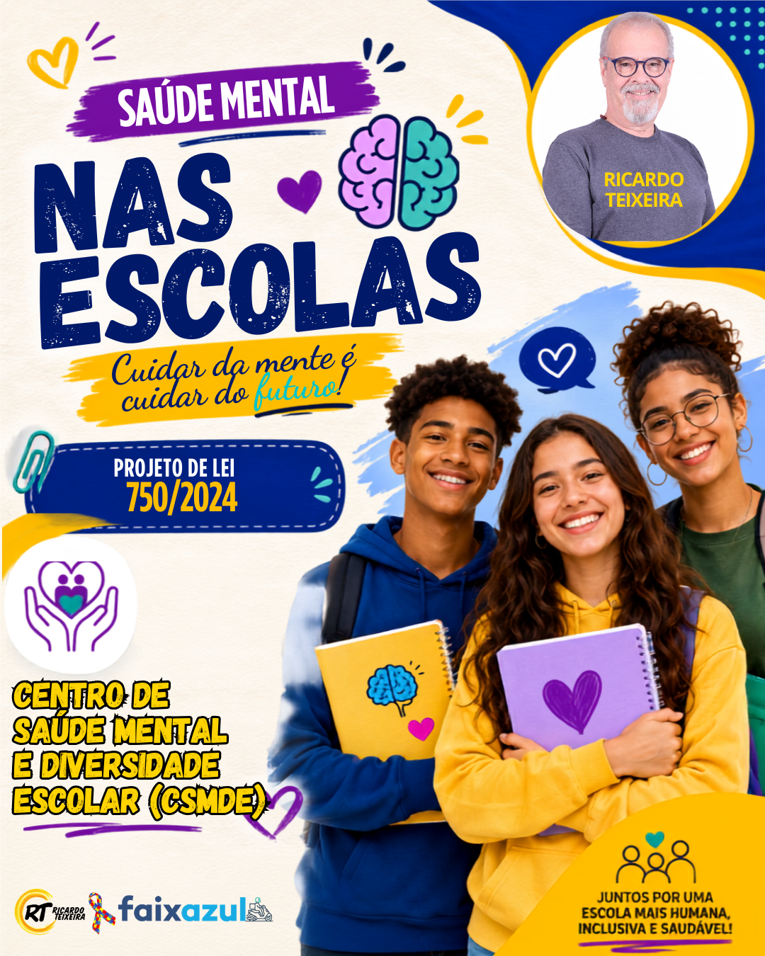 PL 750/2024- Saúde Mental nas escolas