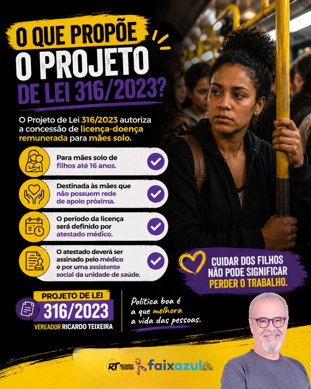PL 316/2023 – Licença Saúde para mães-solo